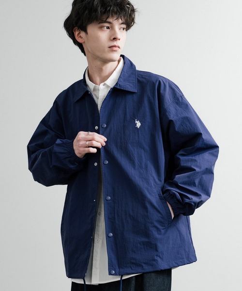 U.S. POLO ASSN.(ユーエスポロアッスン)の「U.S. POLO ASSN. ユーエスポロアッスン オーバーサイズ ワンポイントロゴ刺繍コーチジャケット ナイロンジャケット(ナイロンジャケット・メンズ・ライトグレー/カーキ/ネイビー/ブラック・M/L/LL)」の17枚目の写真