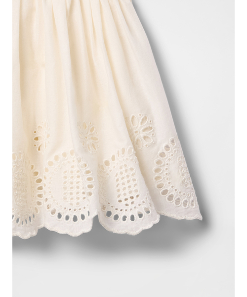 GAP(ギャップ)の「アイレット コットンコーデセット (ベビー)(セットアップ・キッズ・オフホワイト/グリーン・60cm/70cm/80cm/90cm)」の4枚目の写真