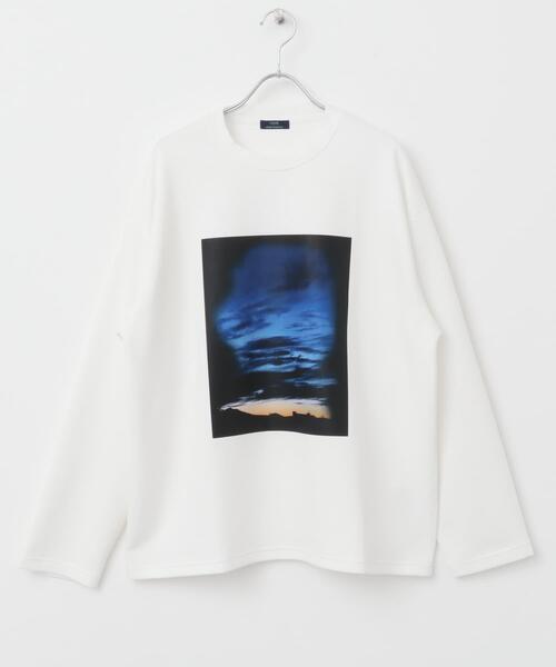 ITEMS URBANRESEARCH（アイテムズ アーバンリサーチ）の「Art Graphic ポンチカットソー Dawn（Tシャツ/カットソー・メンズ・ブラック/ホワイト・MEDIUM/LARGE）」の10枚目の写真