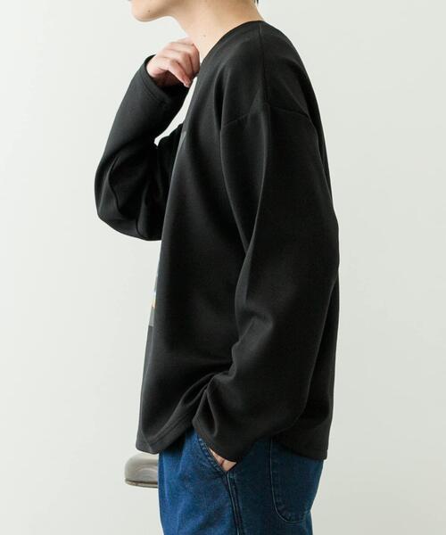 ITEMS URBANRESEARCH（アイテムズ アーバンリサーチ）の「Art Graphic ポンチカットソー Dawn（Tシャツ/カットソー・メンズ・ブラック/ホワイト・MEDIUM/LARGE）」の17枚目の写真