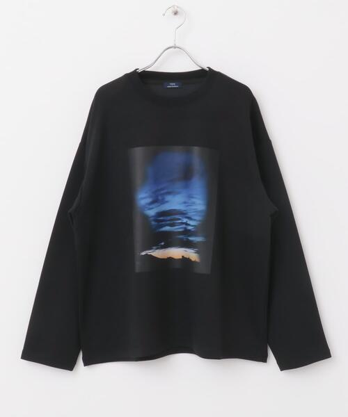 ITEMS URBANRESEARCH（アイテムズ アーバンリサーチ）の「Art Graphic ポンチカットソー Dawn（Tシャツ/カットソー・メンズ・ブラック/ホワイト・MEDIUM/LARGE）」の20枚目の写真
