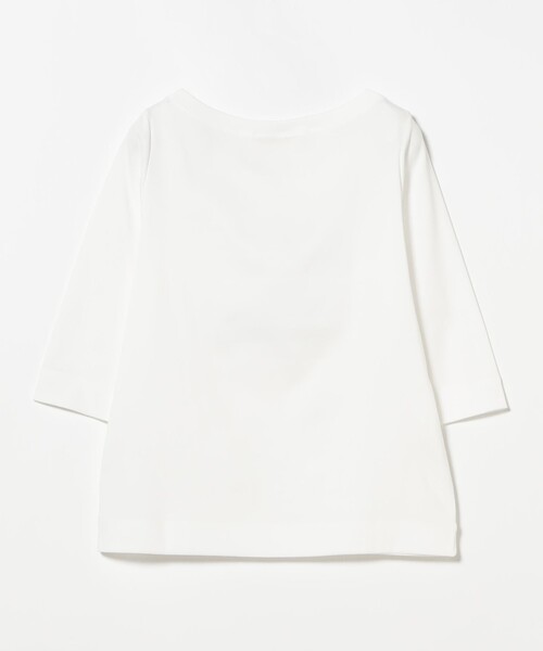 Demi-Luxe BEAMS（デミルクス ビームス）の「オーガニックコットン ラウンドネック 七分袖 カットソー（Tシャツ/カットソー・レディース・チャコールグレー/サックスブルー/ホワイト・ONE SIZE）」の20枚目の写真