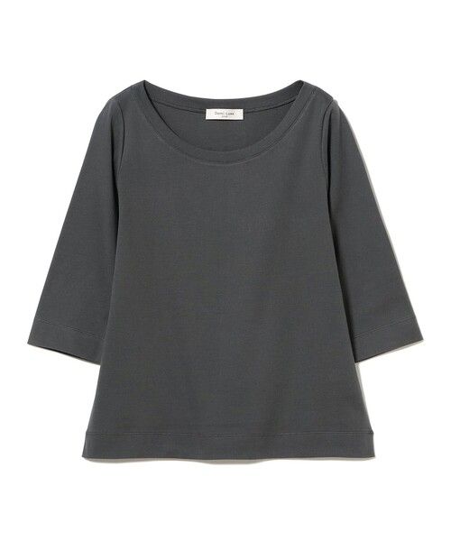 Demi-Luxe BEAMS（デミルクス ビームス）の「オーガニックコットン ラウンドネック 七分袖 カットソー（Tシャツ/カットソー・レディース・チャコールグレー/サックスブルー/ホワイト・ONE SIZE）」の22枚目の写真