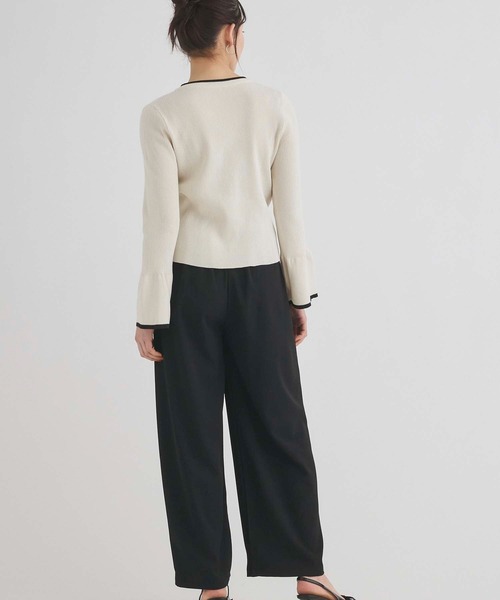 Edit Sheen（エディットシーン）の「タックワイドパンツ（その他パンツ・レディース・オフホワイト/チャコールグレー/ブラック・M）」の16枚目の写真