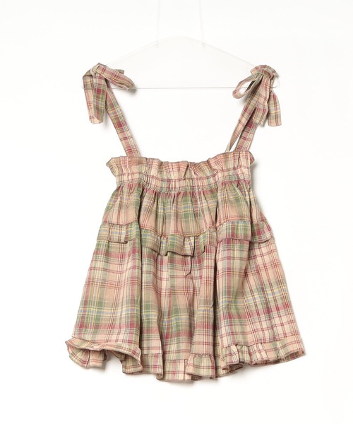 paravion(パラビオン)の「肩リボンチェックフレアキャミ(シャツ/ブラウス・レディース・ブラウン/レッド・FREE)」の11枚目の写真