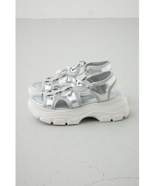 AZUL by moussy（アズールバイマウジー）の「スポーティーサンダル（サンダル・レディース・アイボリー/ブラック/ブラウン系その他/シルバー・SMALL/MEDIUM/LARGE）」の14枚目の写真
