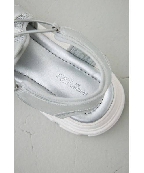 AZUL by moussy（アズールバイマウジー）の「スポーティーサンダル（サンダル・レディース・アイボリー/ブラック/ブラウン系その他/シルバー・SMALL/MEDIUM/LARGE）」の7枚目の写真