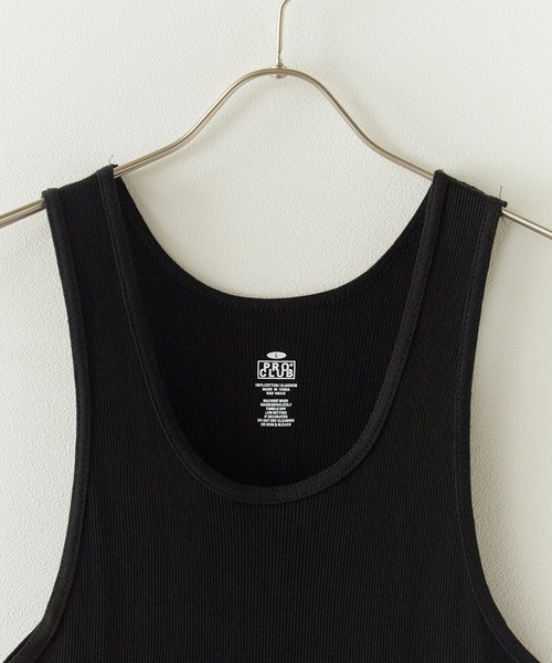 PRO CLUB （プロクラブ）の「【PROCLUB/プロクラブ】A-Shirts Aシャツ タンクトップ リブ 3枚入り（タンクトップ・メンズ・ブラック/ホワイト・XL/L/M）」の9枚目の写真