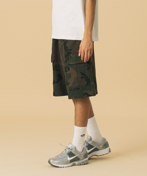 XLARGE(エクストララージ)の「SWEAT CARGO SHORT PANTS(スウェットパンツ・メンズ・カモフラージュ/ブラック/オリーブ・S/M/L/XL)」の3枚目の写真