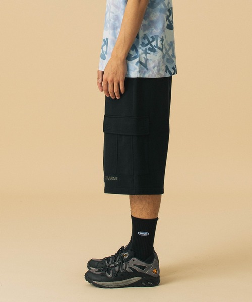 XLARGE(エクストララージ)の「SWEAT CARGO SHORT PANTS(スウェットパンツ・メンズ・カモフラージュ/ブラック/オリーブ・S/M/L/XL)」の6枚目の写真