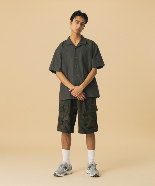 XLARGE(エクストララージ)の「SWEAT CARGO SHORT PANTS(スウェットパンツ・メンズ・カモフラージュ/ブラック/オリーブ・S/M/L/XL)」の13枚目の写真