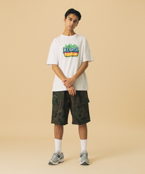 XLARGE(エクストララージ)の「SWEAT CARGO SHORT PANTS(スウェットパンツ・メンズ・カモフラージュ/ブラック/オリーブ・S/M/L/XL)」の14枚目の写真
