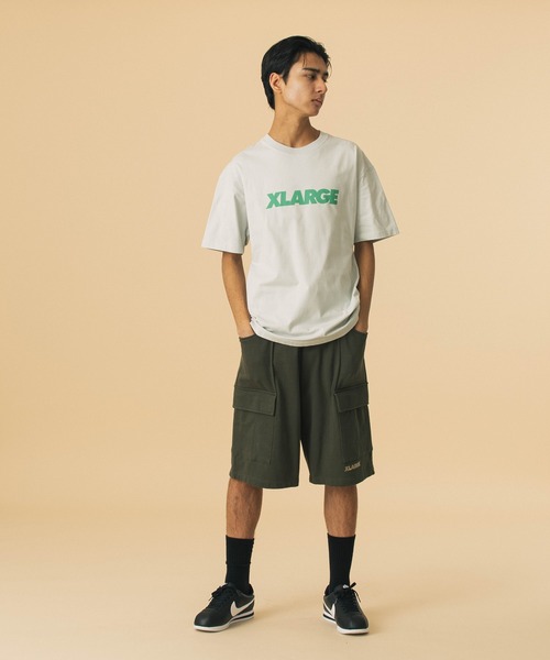 XLARGE(エクストララージ)の「SWEAT CARGO SHORT PANTS(スウェットパンツ・メンズ・カモフラージュ/ブラック/オリーブ・S/M/L/XL)」の18枚目の写真