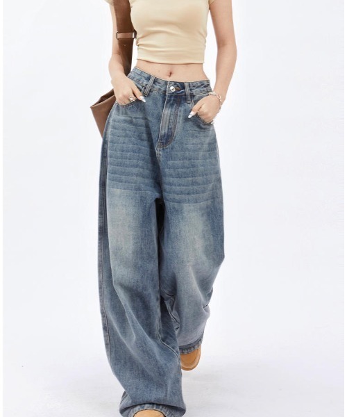 REBALANCE(リバランス)の「ワイドデニムパンツ(デニムパンツ・レディース・A・LARGE/MEDIUM/X-LARGE)」の8枚目の写真