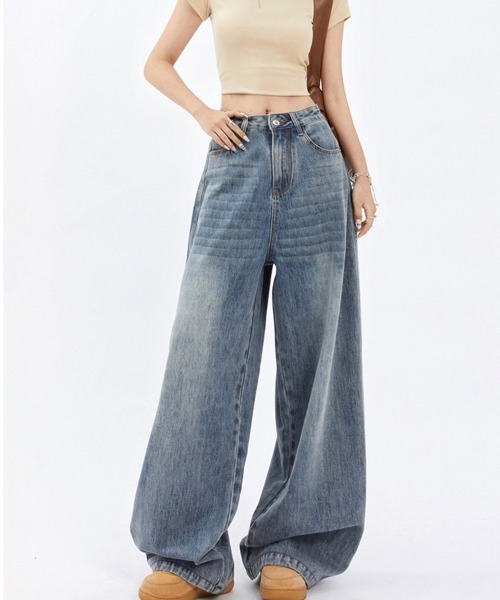 REBALANCE(リバランス)の「ワイドデニムパンツ(デニムパンツ・レディース・A・LARGE/MEDIUM/X-LARGE)」の2枚目の写真