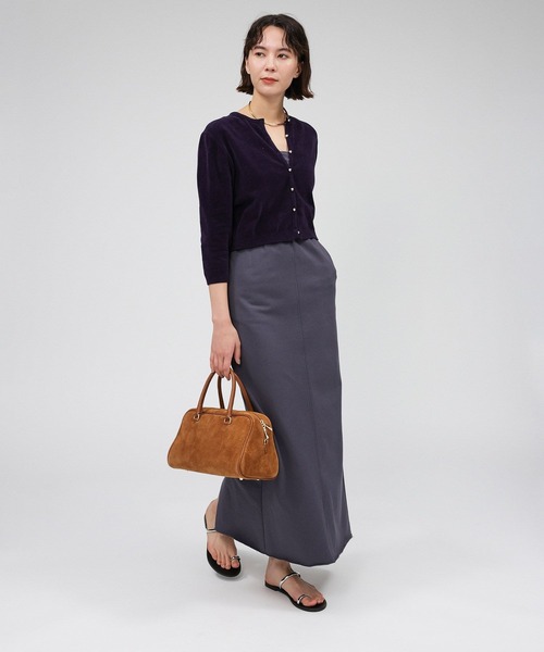 BABYLONE（バビロン）の「コットンモールカーディガン（カーディガン/ボレロ・レディース・ライトブラウン/ネイビー/グレイッシュベージュ・フリー）」の20枚目の写真