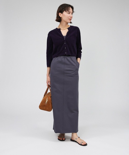 BABYLONE（バビロン）の「コットンモールカーディガン（カーディガン/ボレロ・レディース・ライトブラウン/ネイビー/グレイッシュベージュ・フリー）」の14枚目の写真