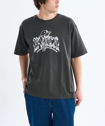 RVCA メンズ ROTATER SS Tシャツ 【2025年春夏モデル】/ルーカオーバーシルエットフロントプリント半袖Tシャツ