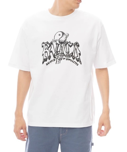 RVCA(ルーカ)の「RVCA メンズ ROTATER SS Tシャツ 【2025年春夏モデル】/ルーカオーバーシルエットフロントプリント半袖Tシャツ(Tシャツ/カットソー・メンズ・ブラウン系その他/ブラック系その他/バーガンディー/ホワイト・SMALL/MEDIUM/LARGE/X-LARGE)」の2枚目の写真