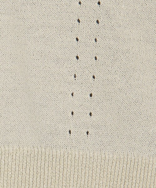 MICO COULIER（ミコクリエ）の「《UV加工》バイカラークルーネックカーディガン（カーディガン/ボレロ・レディース・ホワイト系その他/ブラック系その他/ブルー系その他・38）」の17枚目の写真