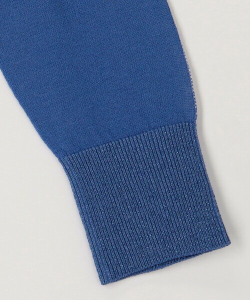 MICO COULIER（ミコクリエ）の「《UV加工》バイカラークルーネックカーディガン（カーディガン/ボレロ・レディース・ホワイト系その他/ブラック系その他/ブルー系その他・38）」の22枚目の写真