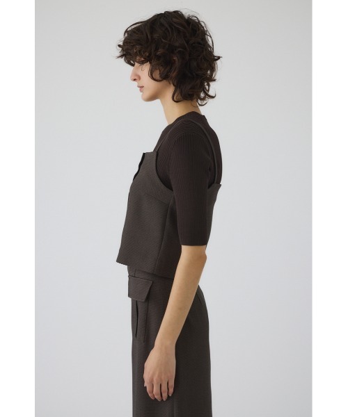 RIM.ARK(リムアーク)の「Tweed cami tops ツイードキャミトップス(キャミソール・レディース・チャコールグレー/ブラウン/グレイッシュベージュ・36/38)」の20枚目の写真