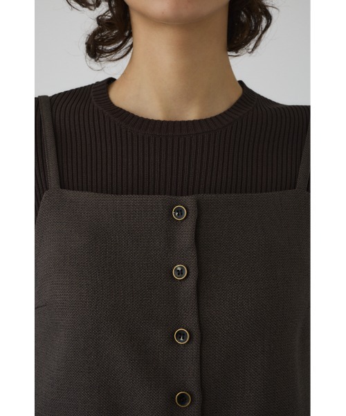 RIM.ARK(リムアーク)の「Tweed cami tops ツイードキャミトップス(キャミソール・レディース・チャコールグレー/ブラウン/グレイッシュベージュ・36/38)」の22枚目の写真