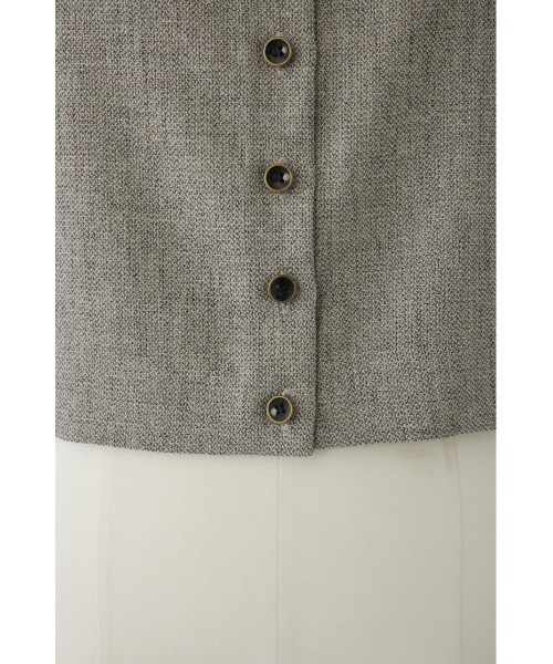 RIM.ARK(リムアーク)の「Tweed cami tops ツイードキャミトップス(キャミソール・レディース・チャコールグレー/ブラウン/グレイッシュベージュ・36/38)」の6枚目の写真