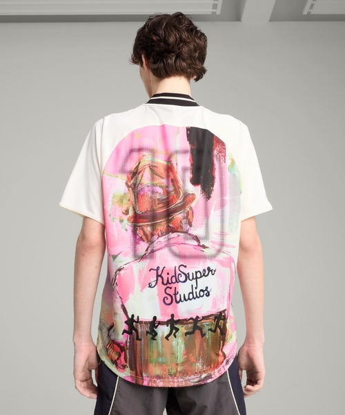 国内送 PUMA x KIDSUPER グラフィック ジャージ Tシャツ 2カラ− PUMA PUMA X KIDSUPER GRAPHIC JERSEY（プーマ×キッドスーパー