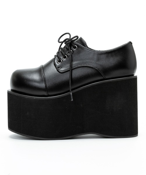 11cm厚底レースアップおでこパンプス（パンプス）｜DearMyLove