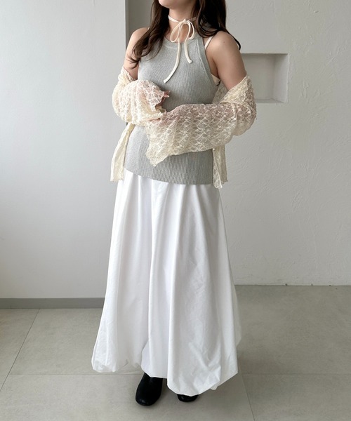 apres jour clair（アプレジュールクレア）の「【apres jour clair】アメスリニットタンク（タンクトップ・レディース・モカ/アイボリー/レッド系その他/杢グレー・フリー/X-LARGE）」の19枚目の写真