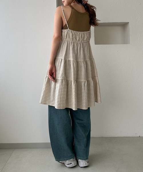 apres jour clair（アプレジュールクレア）の「【apres jour clair】アメスリニットタンク（タンクトップ・レディース・モカ/アイボリー/レッド系その他/杢グレー・フリー/X-LARGE）」の17枚目の写真