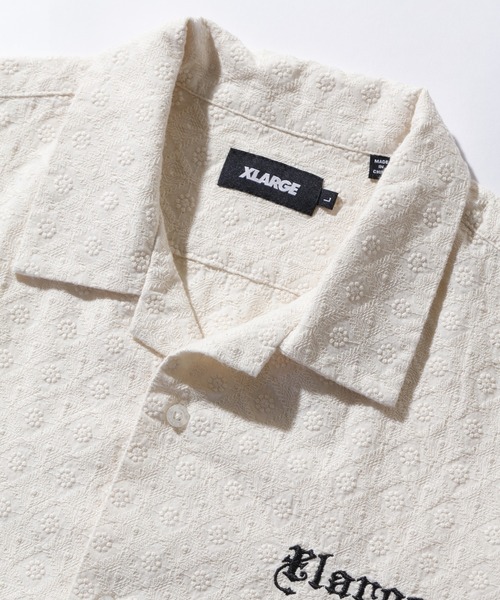 早い者勝ち XLARGE EMBROIDERED S/S LACE SHIRT 胸元のロゴ◎ EMBROIDERED S/S LACE SHIRT（シャツ/ブラウス）｜XLARGE