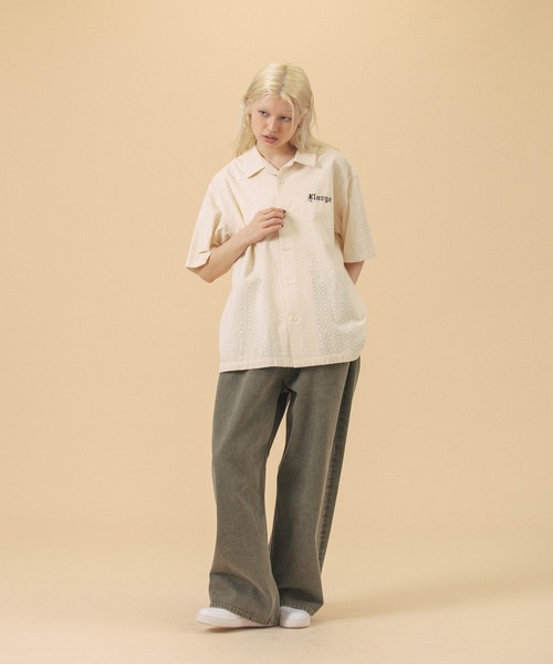 XLARGE（エクストララージ）の「EMBROIDERED S/S LACE SHIRT（シャツ/ブラウス・メンズ・ネイビー/ブラック/オフホワイト・XL/L/M/S）」の17枚目の写真