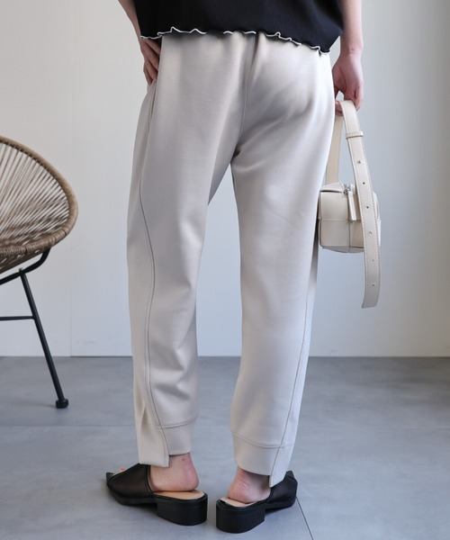 ap retro（アプレトロ）の「ポンチジョガーパンツ / ラフパンツ（スウェットパンツ・レディース・カーキ/ブラック/グレー/オフホワイト/チャコール・FREE）」の22枚目の写真