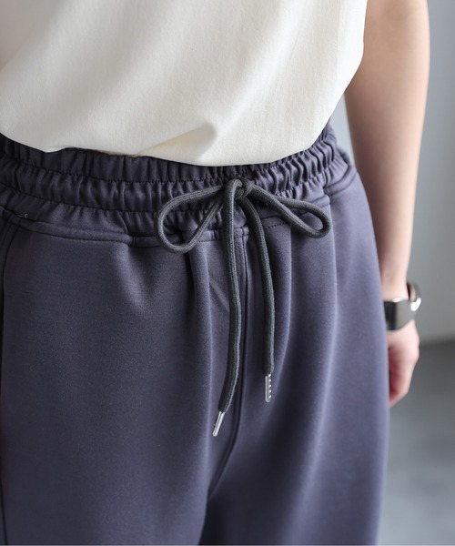 ap retro（アプレトロ）の「ポンチジョガーパンツ / ラフパンツ（スウェットパンツ・レディース・カーキ/ブラック/グレー/オフホワイト/チャコール・FREE）」の14枚目の写真