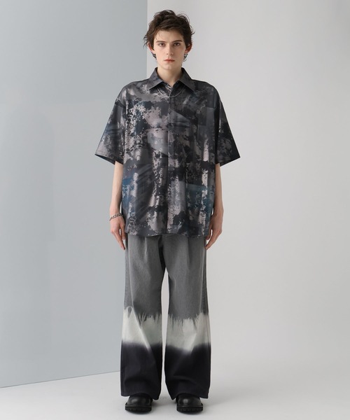 HARE（ハレ）の「グロッシーフォトガラシャツSS(HARE)（シャツ/ブラウス・メンズ・ホワイト/ブラック/グレー・FREE）」の8枚目の写真