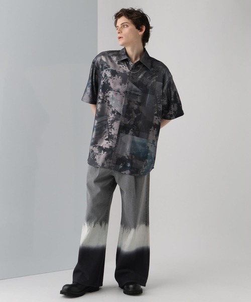 HARE（ハレ）の「グロッシーフォトガラシャツSS(HARE)（シャツ/ブラウス・メンズ・ホワイト/ブラック/グレー・FREE）」の9枚目の写真