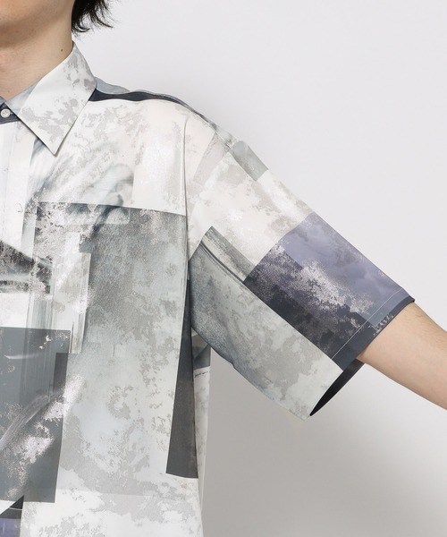 HARE（ハレ）の「グロッシーフォトガラシャツSS(HARE)（シャツ/ブラウス・メンズ・ホワイト/ブラック/グレー・FREE）」の22枚目の写真