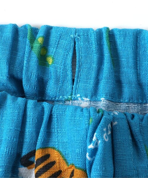 BREEZE（ブリーズ）の「【すっぽり着られる】総柄いろいろ甚平（浴衣・キッズ・キャメル/レインボー/ネイビー/オレンジ/ストライプ/ターコイズブルー/ブラック/アイボリー・80/90/100/110/120/130/140）」の12枚目の写真