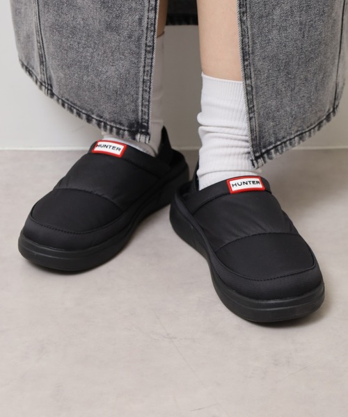 HUNTER レディース イン/アウト ヒール ストラップ スリッパ（サンダル