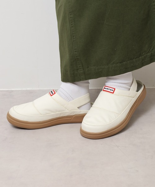 HUNTER レディース イン/アウト ヒール ストラップ スリッパ（サンダル