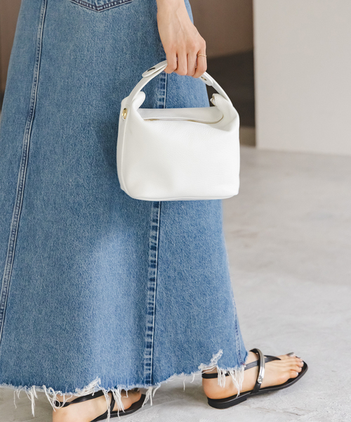 MILOS（ミロス）の「MILOS/ミロス ワンハンドルショルダーバッグ（ショルダーバッグ・レディース・ベージュ/ホワイト・FREE）」の5枚目の写真