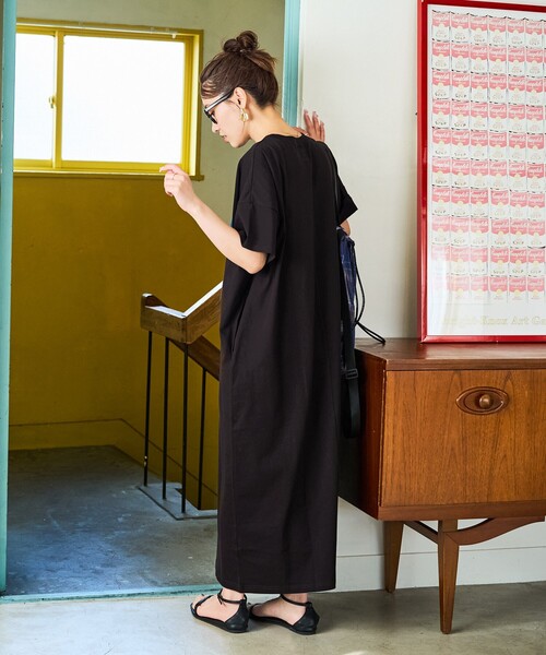 FREAK'S STORE(フリークスストア)の「限定展開 Lee × FREAK'S STORE/リー 別注 デニム ポケット 半袖 ワンピース(ワンピース・レディース・ストライプ/ネイビー/オフホワイト/ブラック・MEDIUM/SMALL)」の18枚目の写真