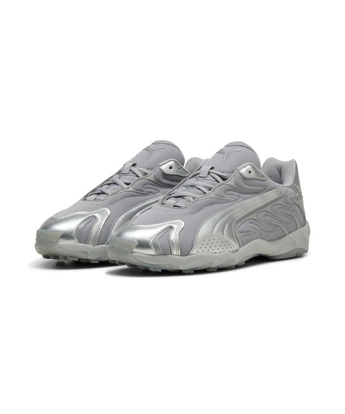 PUMA(プーマ)の「PUMA プーマ ユニセックス インへイル メタリック スニーカー(スニーカー・メンズ・グレー/イエロー×ブラック・26.5cm/25.5cm/24.5cm/23.5cm/28.0cm/27.0cm/26.0cm/24.0cm/28.5cm/27.5cm/29.0cm/23.0cm/25.0cm/29.5cm)」の14枚目の写真