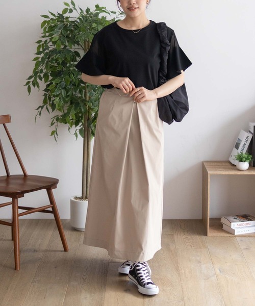 Howdy Marie（ハウディ―マリー）の「Howdy Marie フレア袖 シアー プルオーバー（Tシャツ/カットソー・レディース・ホワイト/ブラック/グレー・M/L）」の10枚目の写真