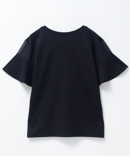 Howdy Marie（ハウディ―マリー）の「Howdy Marie フレア袖 シアー プルオーバー（Tシャツ/カットソー・レディース・ホワイト/ブラック/グレー・M/L）」の20枚目の写真