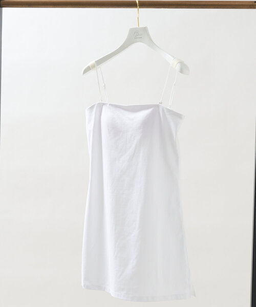 La boutique BonBon(ラブティックボンボン)の「【スタッフmiki監修】2WAYペチカップキャミ/ロング丈(キャミソール・レディース・ホワイト/ライトベージュ・PS/FREE)」の9枚目の写真