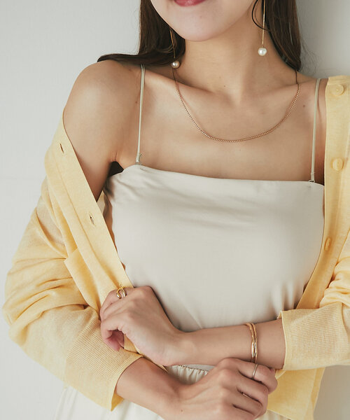 La boutique BonBon(ラブティックボンボン)の「【スタッフmiki監修】2WAYペチカップキャミ/ロング丈(キャミソール・レディース・ホワイト/ライトベージュ・PS/FREE)」の17枚目の写真