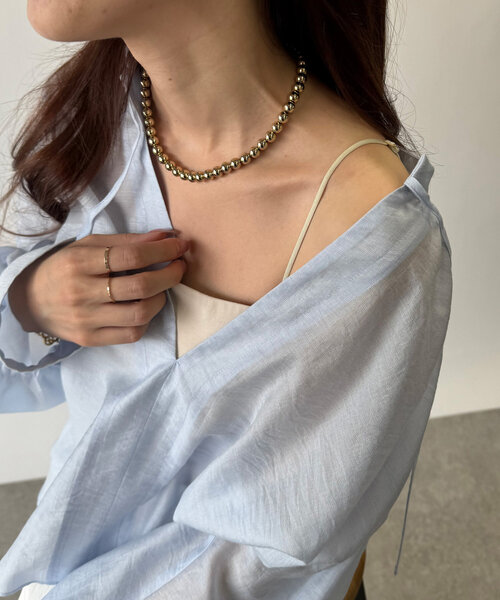 La boutique BonBon(ラブティックボンボン)の「【スタッフmiki監修】2WAYペチカップキャミ/ロング丈(キャミソール・レディース・ホワイト/ライトベージュ・PS/FREE)」の21枚目の写真